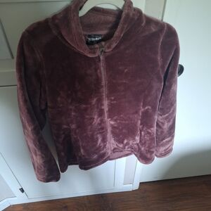 32 Degrees Women's Plush Jacket in Burgundy